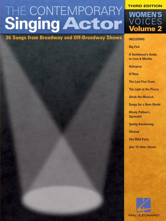 Contemporary Singing Actor - Women's Edition Volume 2 Book