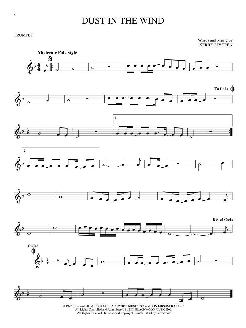 Essential Songs For Trumpet Book