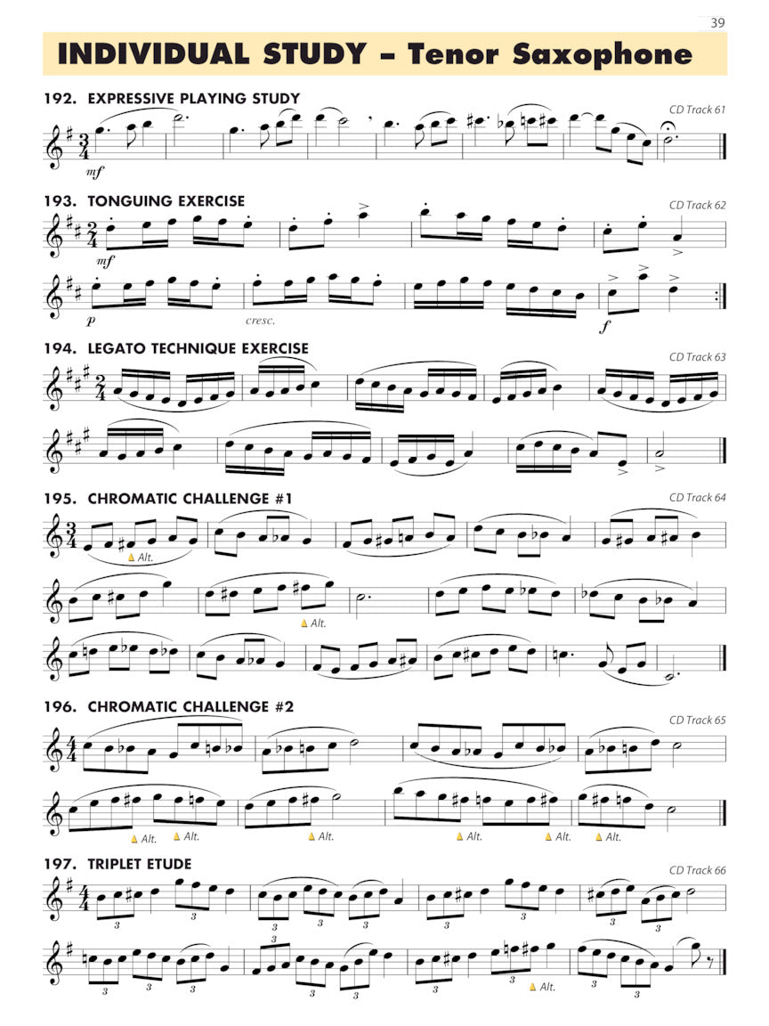 Essential Elements For Band - Tenor Saxophone Book 2 (Book & EEi)