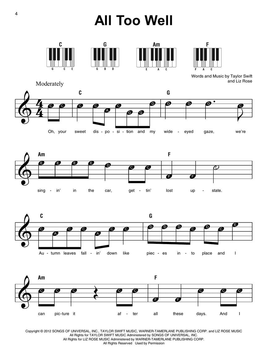 Taylor Swift - Super Easy Piano Songbook (2nd Edition)