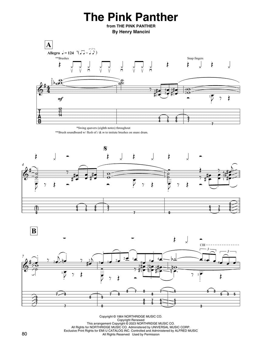 Movie Themes for Classical Guitar Book
