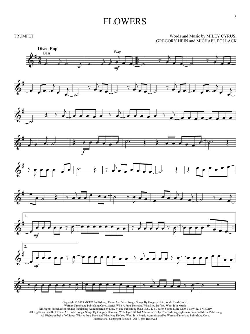 11 Top Hits for Trumpet Book with Play Along Audio