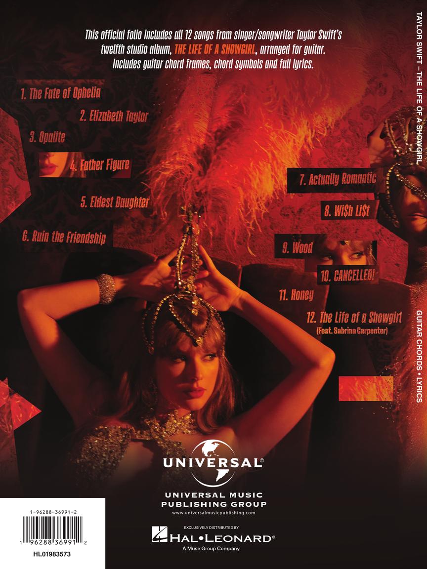 Taylor Swift - The Life Of A Showgirl: Strum & Sing Guitar