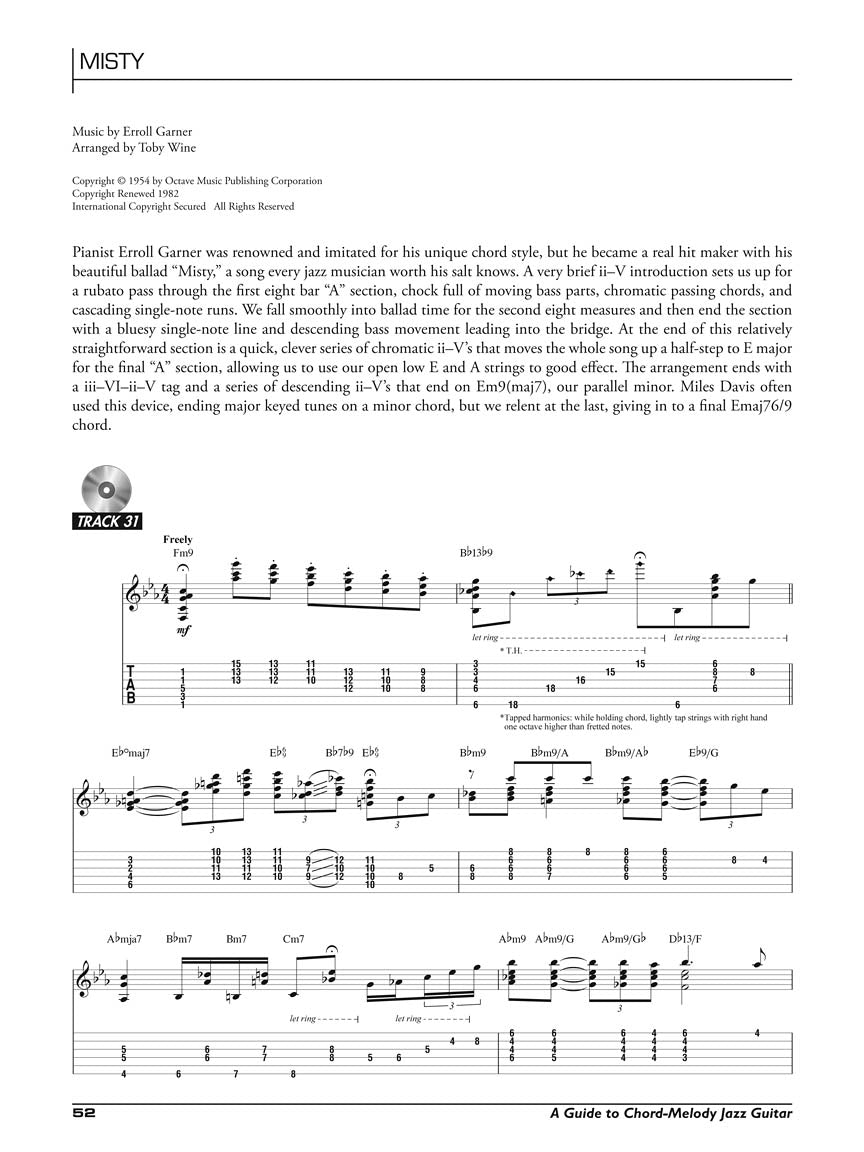 Guide To Chord Melody Jazz Guitar Book/Cd