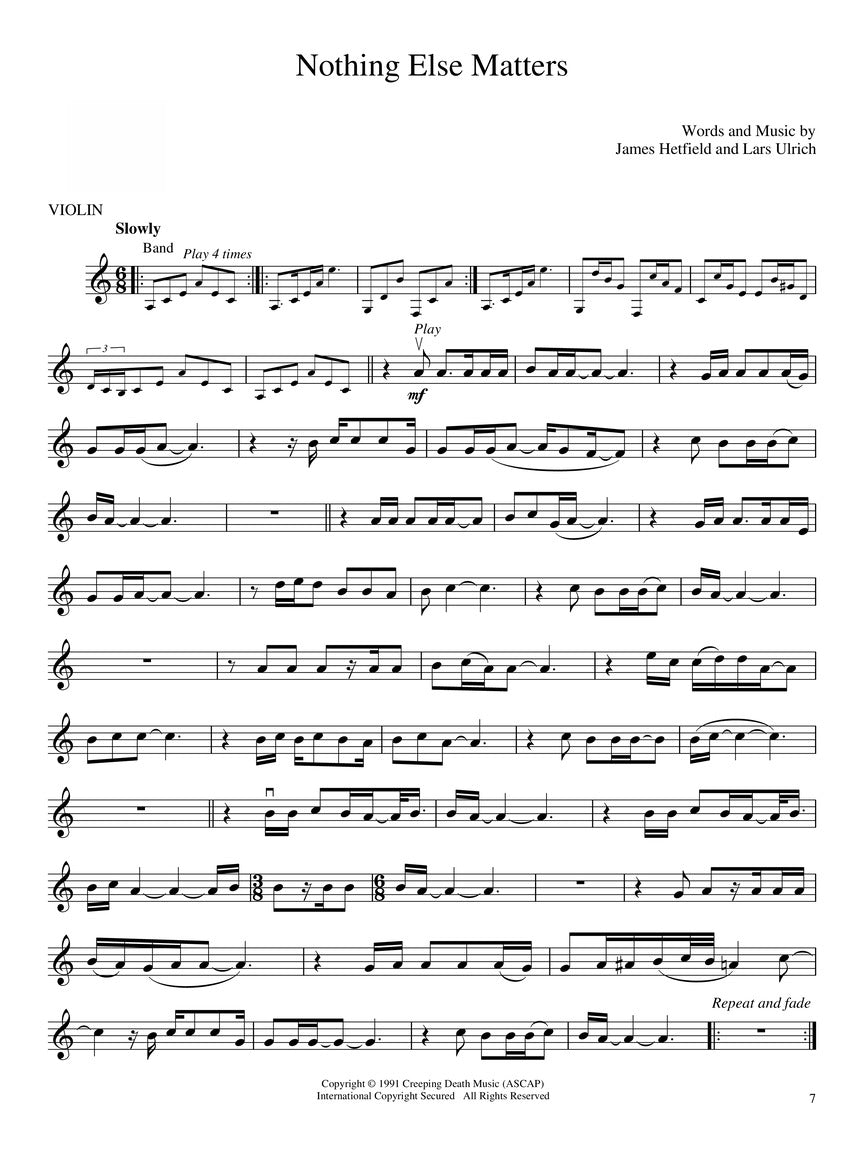 Metallica 小提琴演奏精选集(附伴奏)