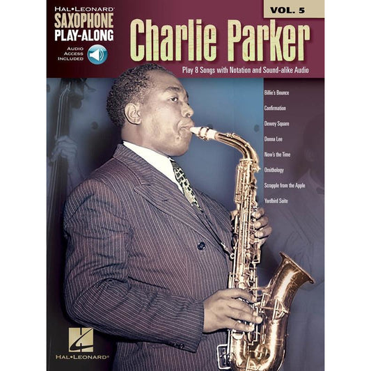 CHARLIE PARKER SAX PLAYALONG V5 BK/OLA - Music2u