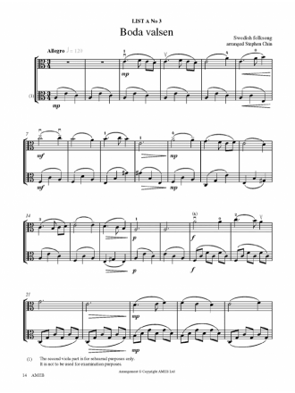 Ameb Viola Series 1 - Grade Book Strings