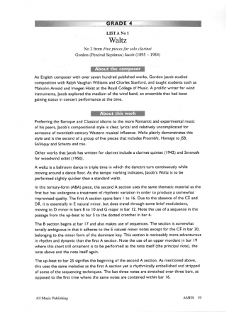 AMEB Clarinet Series 3 - Grade 3 to 4 Series Recording Handbook/Cd