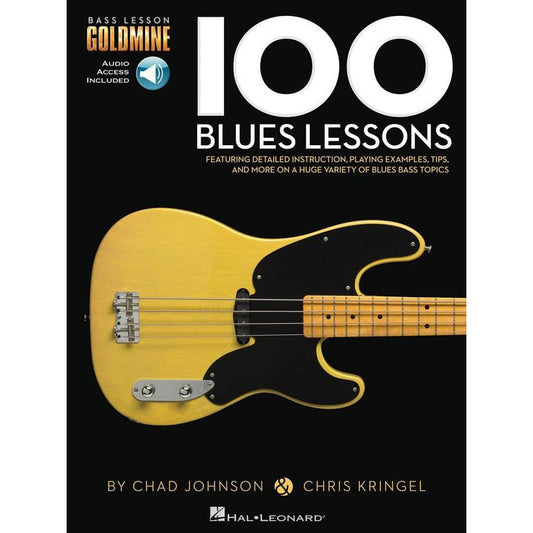 100 BLUES LESSONS BASS GTR GOLDMINE BK/OLA - Music2u
