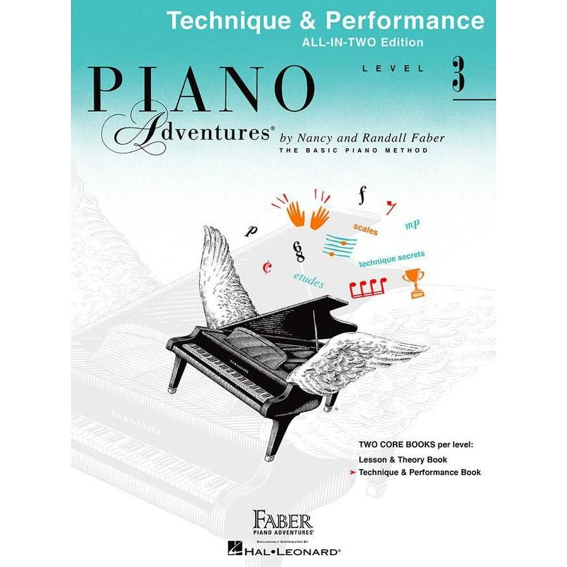 PIANO ADVENTURES ALL IN TWO 3 TECHNIQUE PERFORMANCE - Music2u