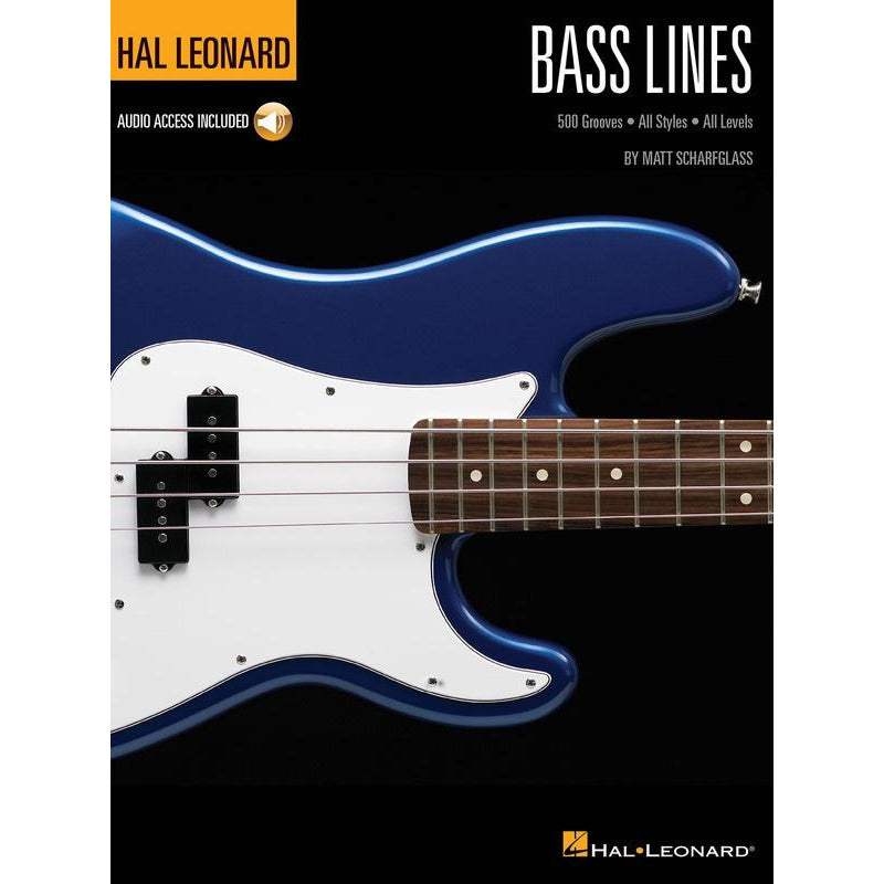 HL BASS LINES 500 GROOVES ALL STYLES ALL LEVELS BK/OLA - Music2u