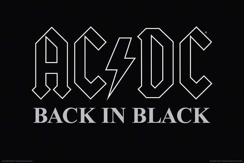 AC/DC - BACK IN BLACK - POSTER