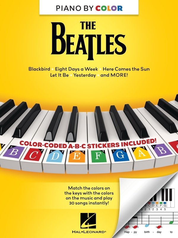 Piano By Color The Beatles