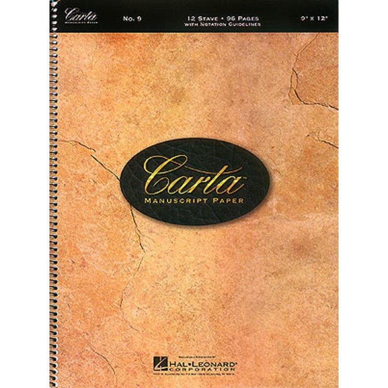 CARTA MANUSCRIPT BASIC 96PG 12ST SPIRAL - Music2u