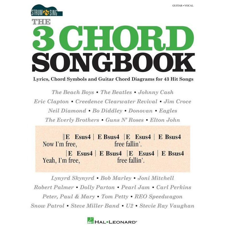 THE 3 CHORD SONGBOOK STRUM & SING GUITAR - Music2u