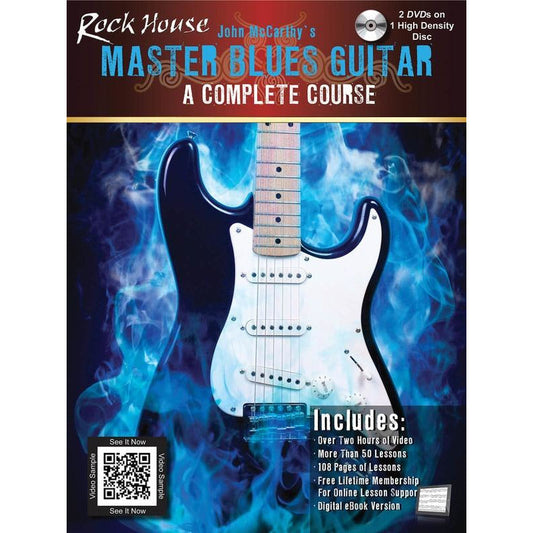 ROCK HOUSE MASTER BLUES GUITAR BK/DVD - Music2u