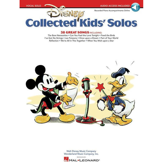 DISNEY COLLECTED KIDS SOLOS BK/OLA - Music2u