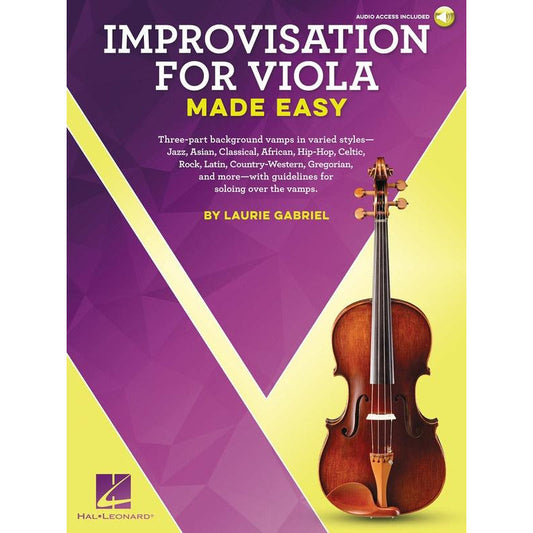 IMPROVISATION FOR VIOLA MADE EASY BK/OLA - Music2u