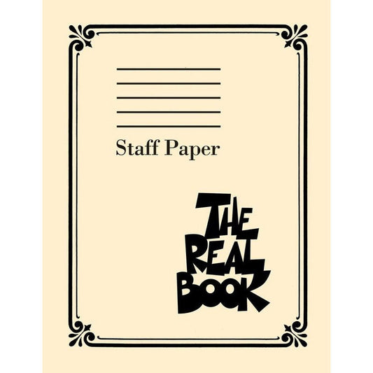 THE REAL BOOK STAFF PAPER 9ST 400PG PERFORATED - Music2u