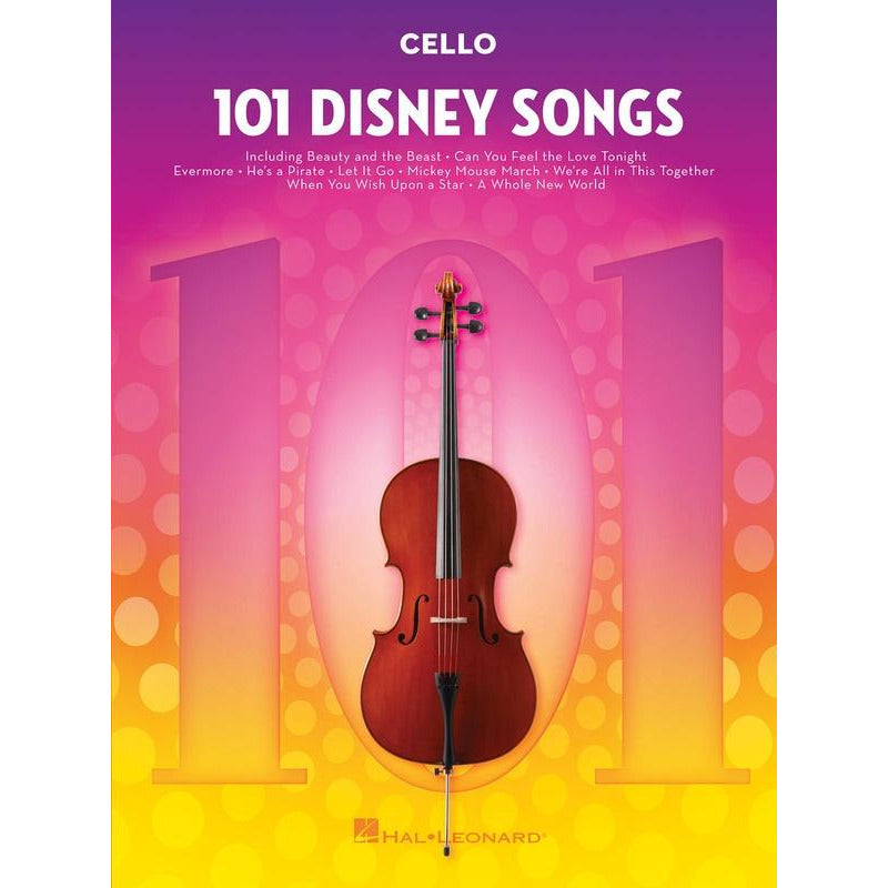101 DISNEY SONGS FOR CELLO - Music2u