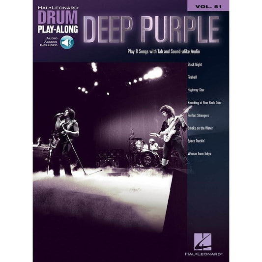 Deep Purple Drum Playalong V51 Bk/Ola
