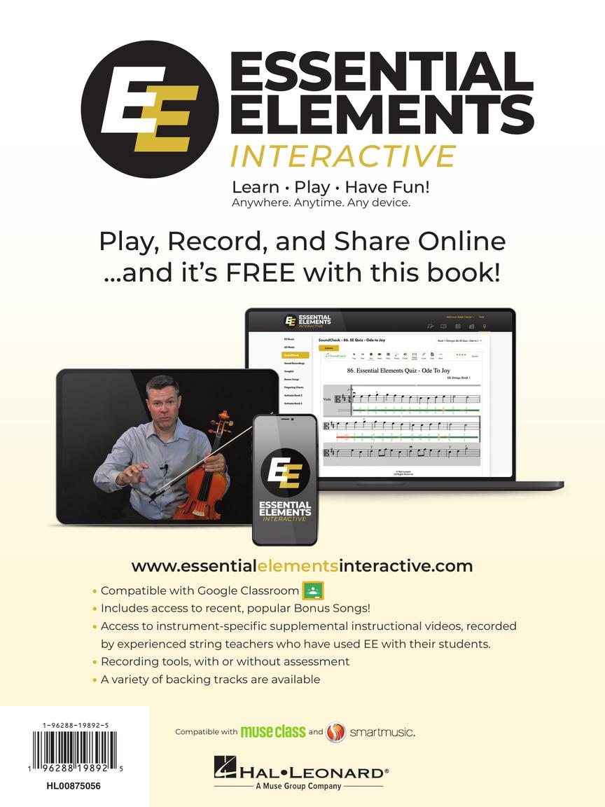 Essential Elements For Strings Viola Book 1 (Book/Olm) - New Edition Release 2025