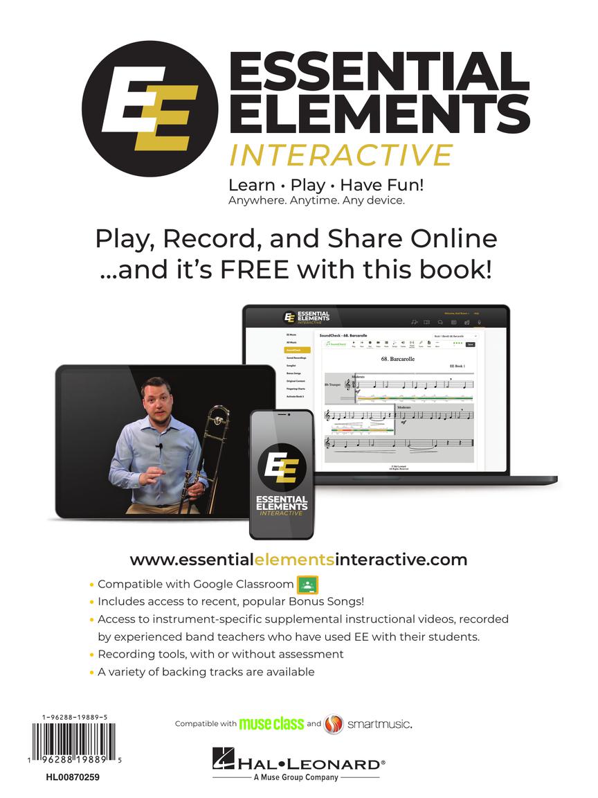 Essential Elements For Band Percussion Book 1 (Book/Olm) - New Edition Release 2025