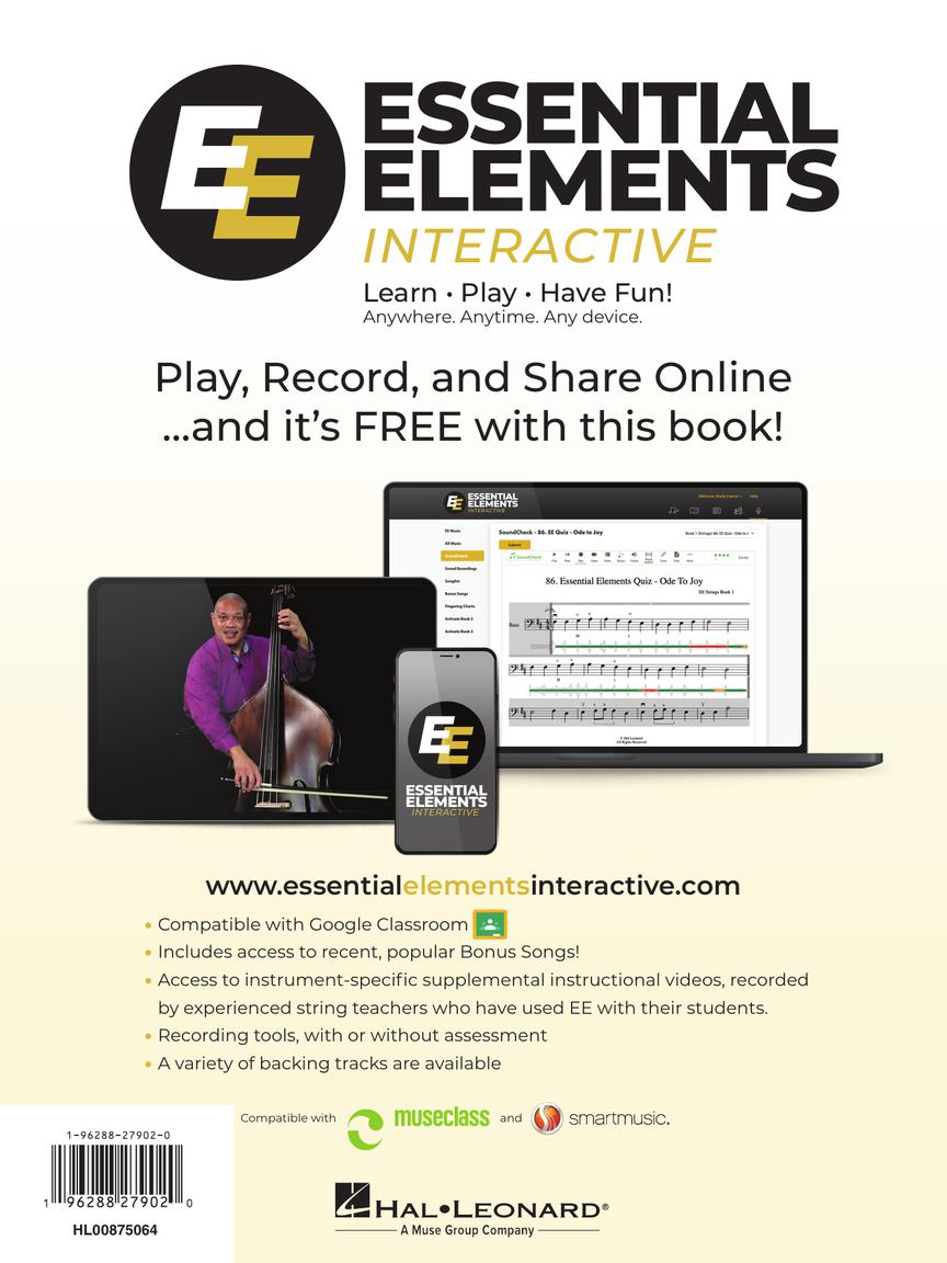 Essential Elements For Strings Double Bass Book 2 (Book/Olm) - New Edition Release 2025
