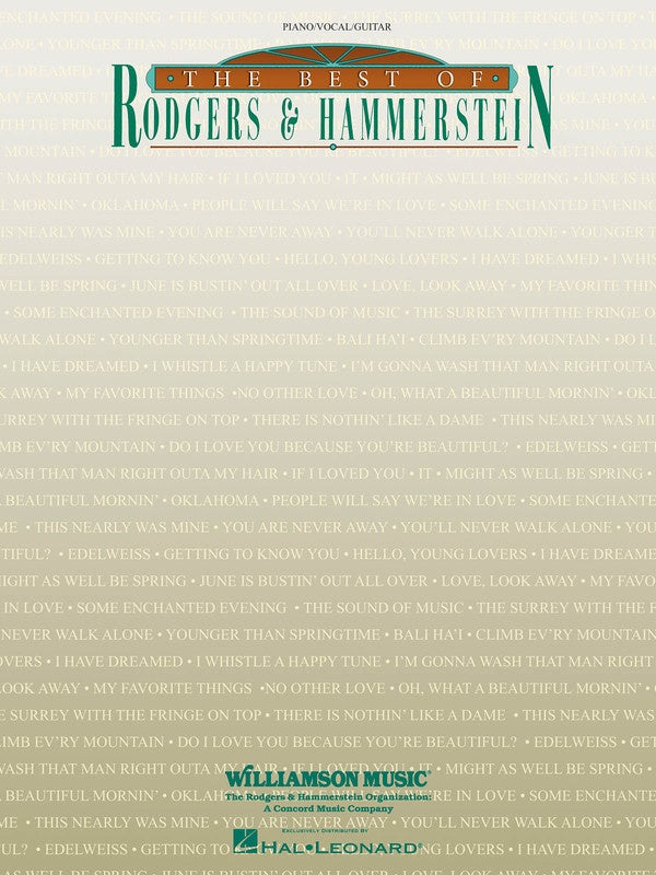Best Of Rodgers And Hammerstein PVG