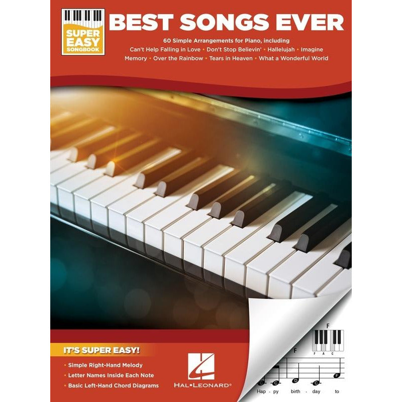 BEST SONGS EVER SUPER EASY SONGBOOK - Music2u