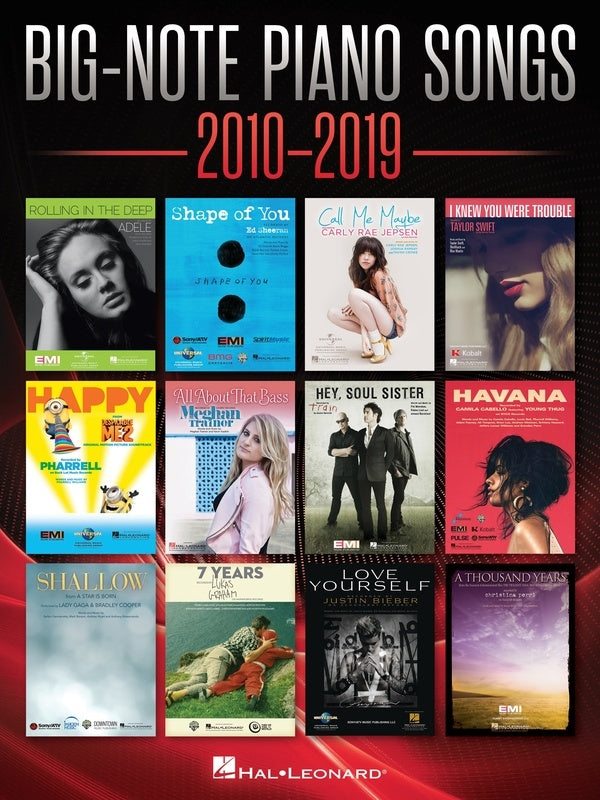 Big Note Piano Songs 2010-2019