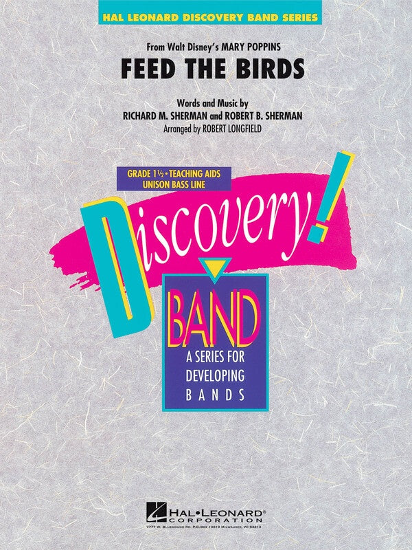 Feed The Birds (From Mary Poppins) Cb1 Sc/Pts