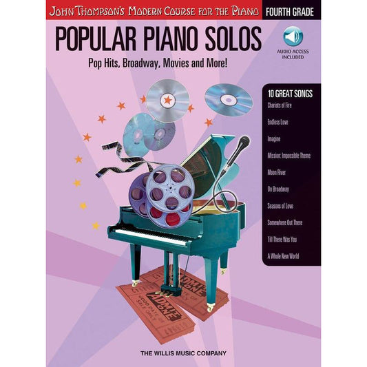 POPULAR PIANO SOLOS - GRADE 4 - BOOK/CD PACK - Music2u