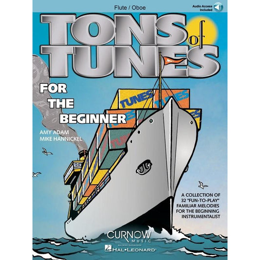 TONS OF TUNES BEGINNERS BK/CD FLUTE/OBOE - Music2u