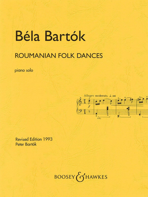 Bartok - Roumanian Folk Dances Piano Rev Ed 1993 – Music2u.com.au