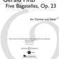 Boosey & Hawkes - Five Bagatelles Clarinet And Piano Op. 23 Book Woodwind