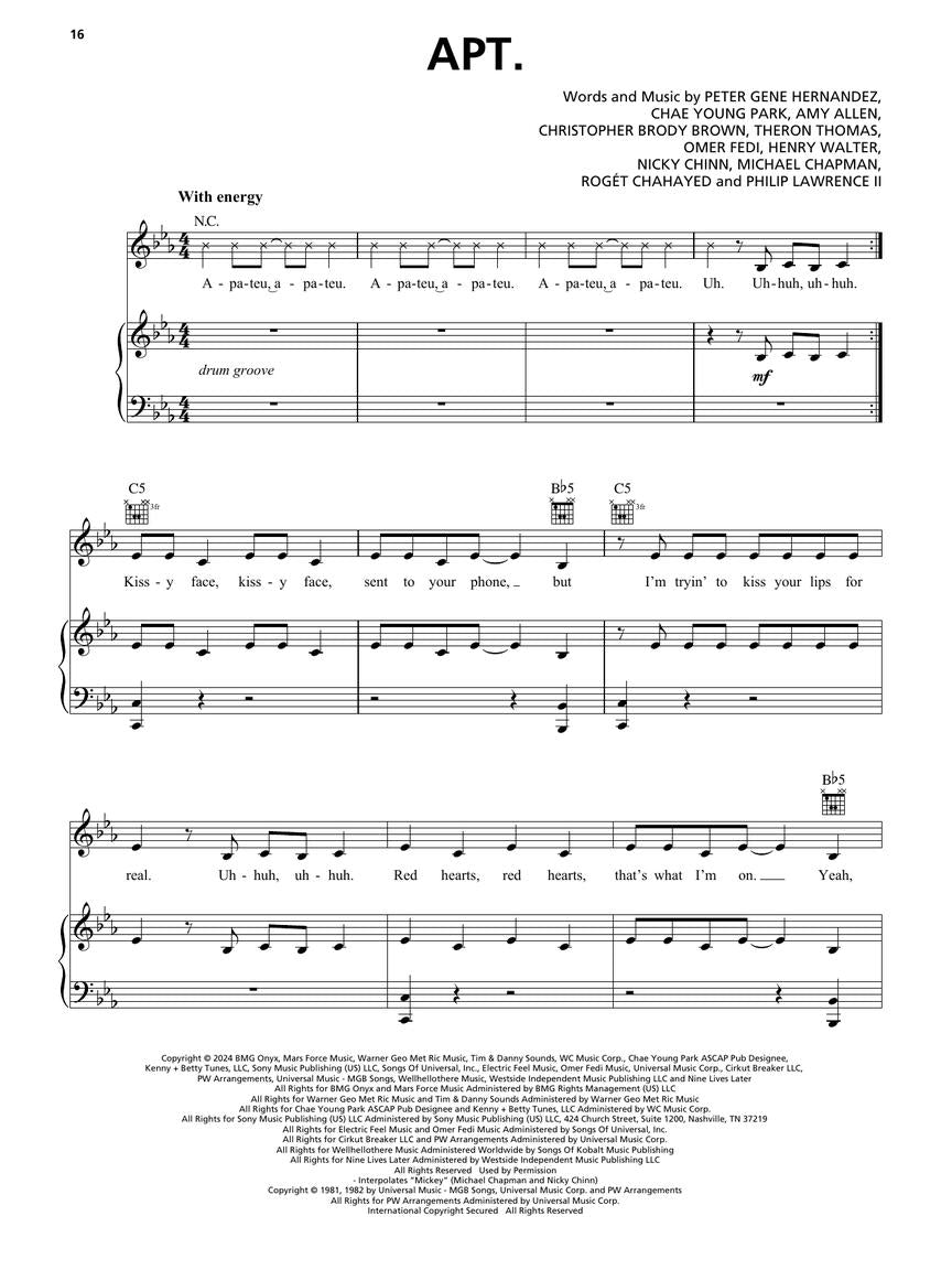 Viral Hits 2025- Piano/Vocal/Guitar Songbook (17 Hit Songs)
