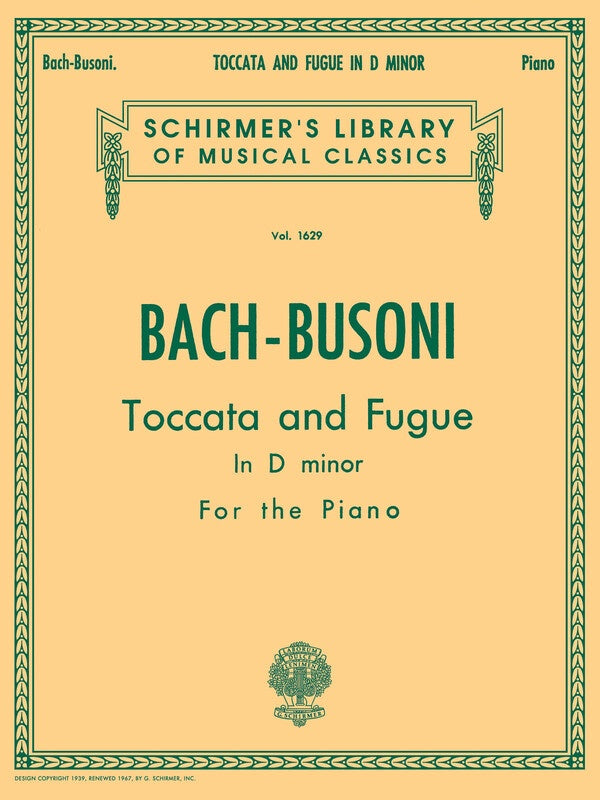 Bach - Toccata & Fugue D Min Bwv565 Ed Busoni