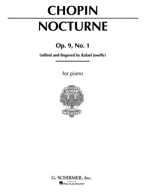 Chopin - Nocturne Op 9 No 1 B Flat Minor Piano