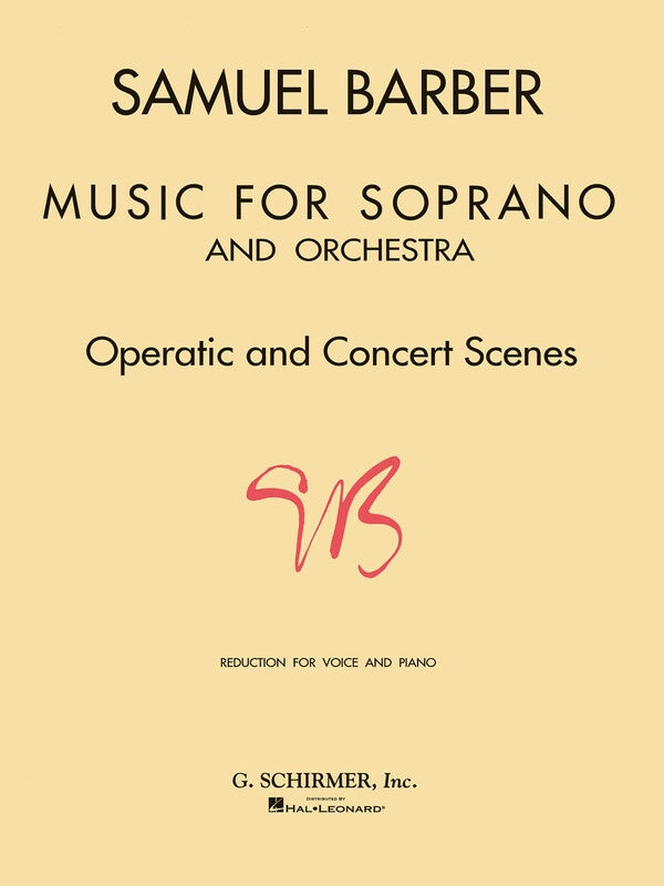 Barber - Music For Soprano/Piano