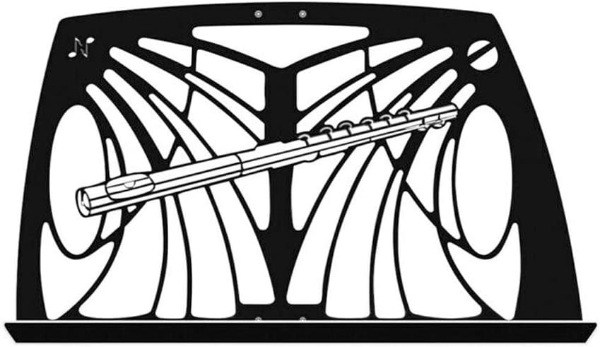 Manhasset Noteworthy Flute Design Music Stand - Black Musical Instruments & Accessories