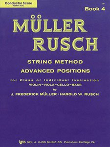 Muller-Rusch String Method Bk 4 Score/Piano Accomp