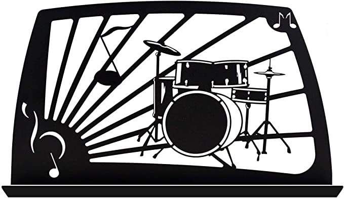 Manhasset Noteworthy Drum Set Design Music Stand - Black Musical Instruments & Accessories