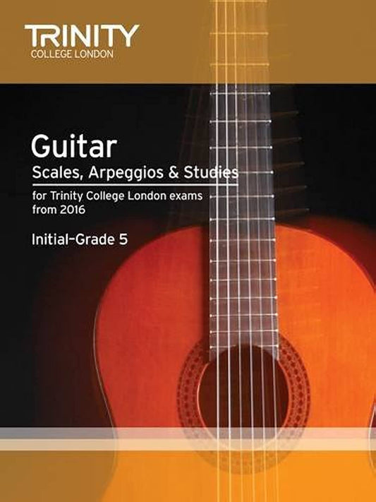 Trinity Guitar Scales Arpeggios Studies Book (Initial-Grade 5)