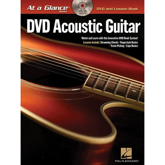 AT A GLANCE ACOUSTIC GUITAR BK/DVD - Music2u