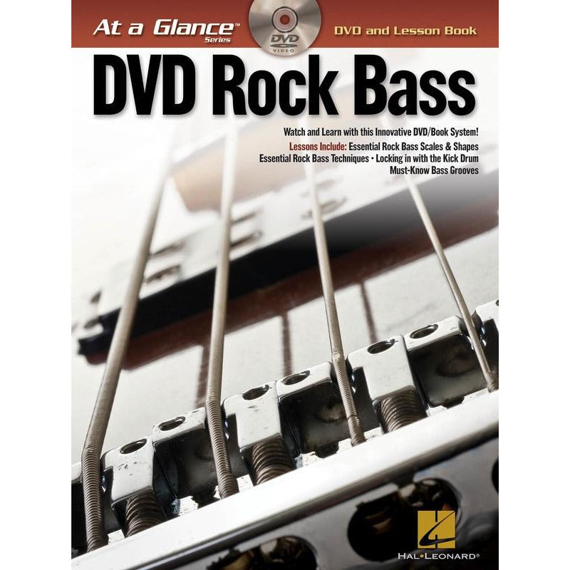 At A Glance Rock Bass Bk/Dvd