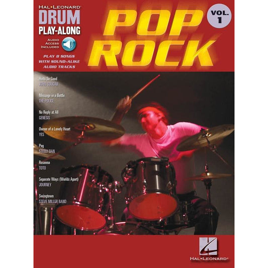 POP ROCK DRUM PLAYALONG V1 BK/OLA - Music2u