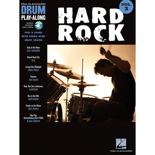 HARD ROCK DRUM PLAYALONG V3 BK/OLA - Music2u