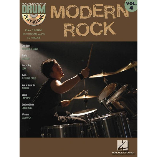 MODERN ROCK DRUM PLAY ALONG BK/CD V4 - Music2u