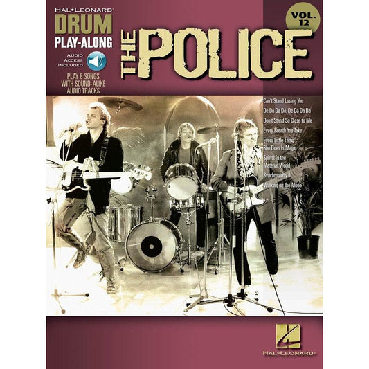 POLICE DRUM PLAYALONG V12 BK/OLA - Music2u